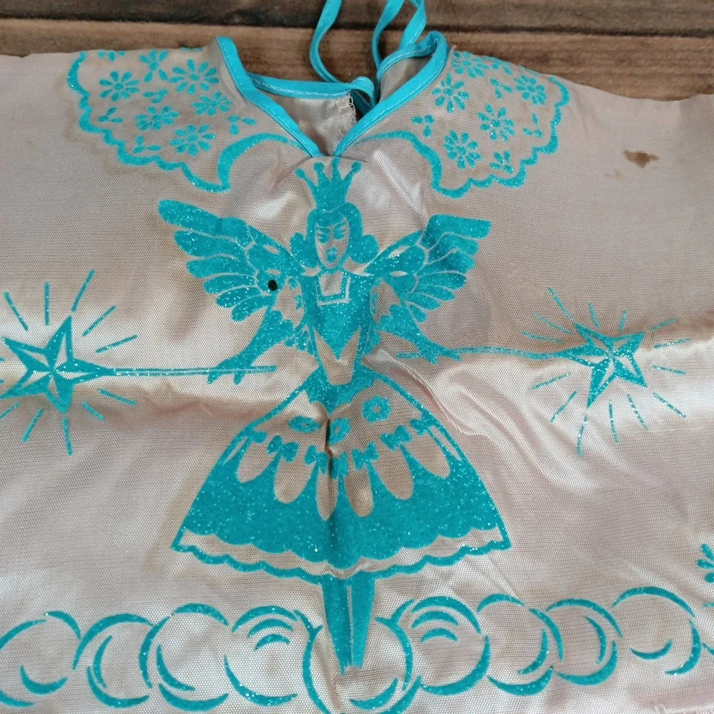 Collegeville Fairy Princess Costume Kids Small 4-6 Pink Vintage Good With Wand